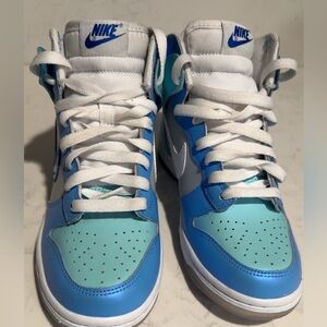 Nike Dunk High Blue Mint Clean Streetwear Sneaker hightop 5.5Y W7 DV2206-400